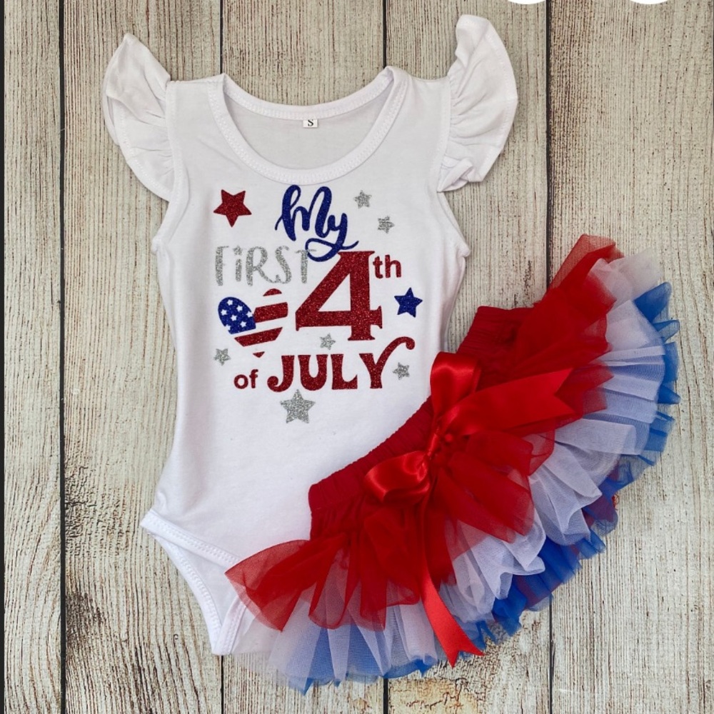 Baby girl - First 4th of July outfit 12-18months
